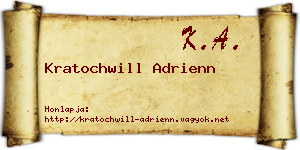 Kratochwill Adrienn névjegykártya